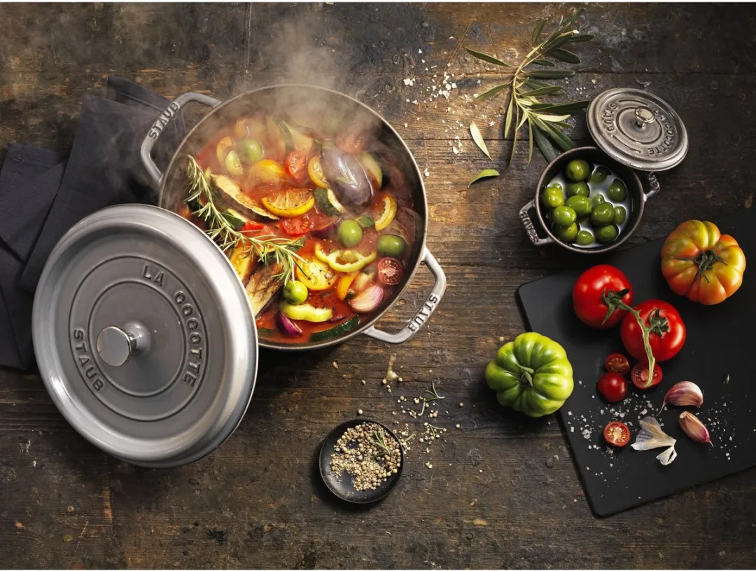 Staub Braadpan Ø28cm - Grafietgrijs