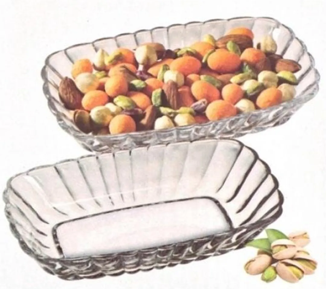 Pasabahce Mezze Schaaltjes Set - 2 Stuks - 17,9x11,4cm - Transparant