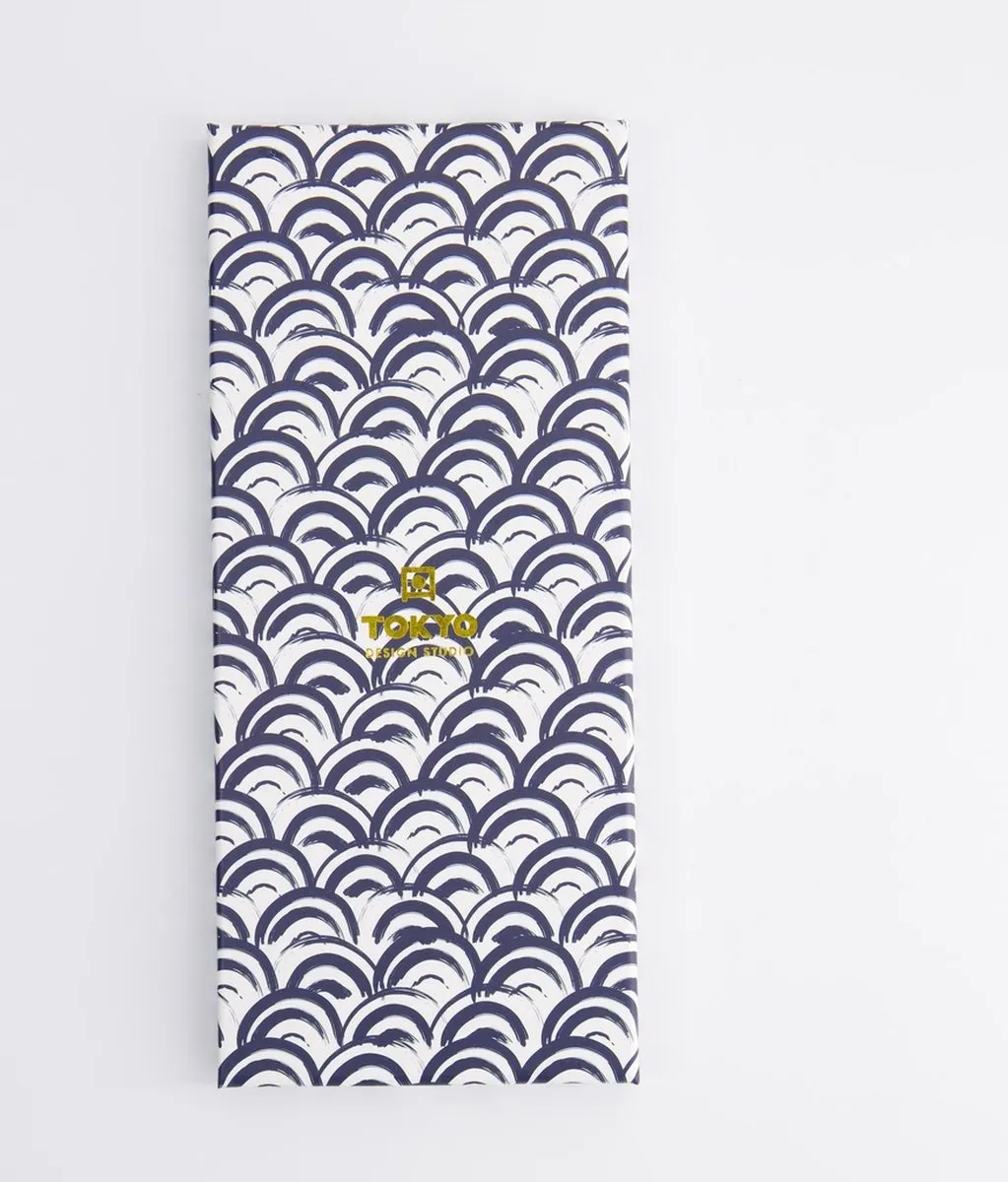 Tokyo Design Studio Eetstokjes Giftbox Golven Blauw - 5 Stuks