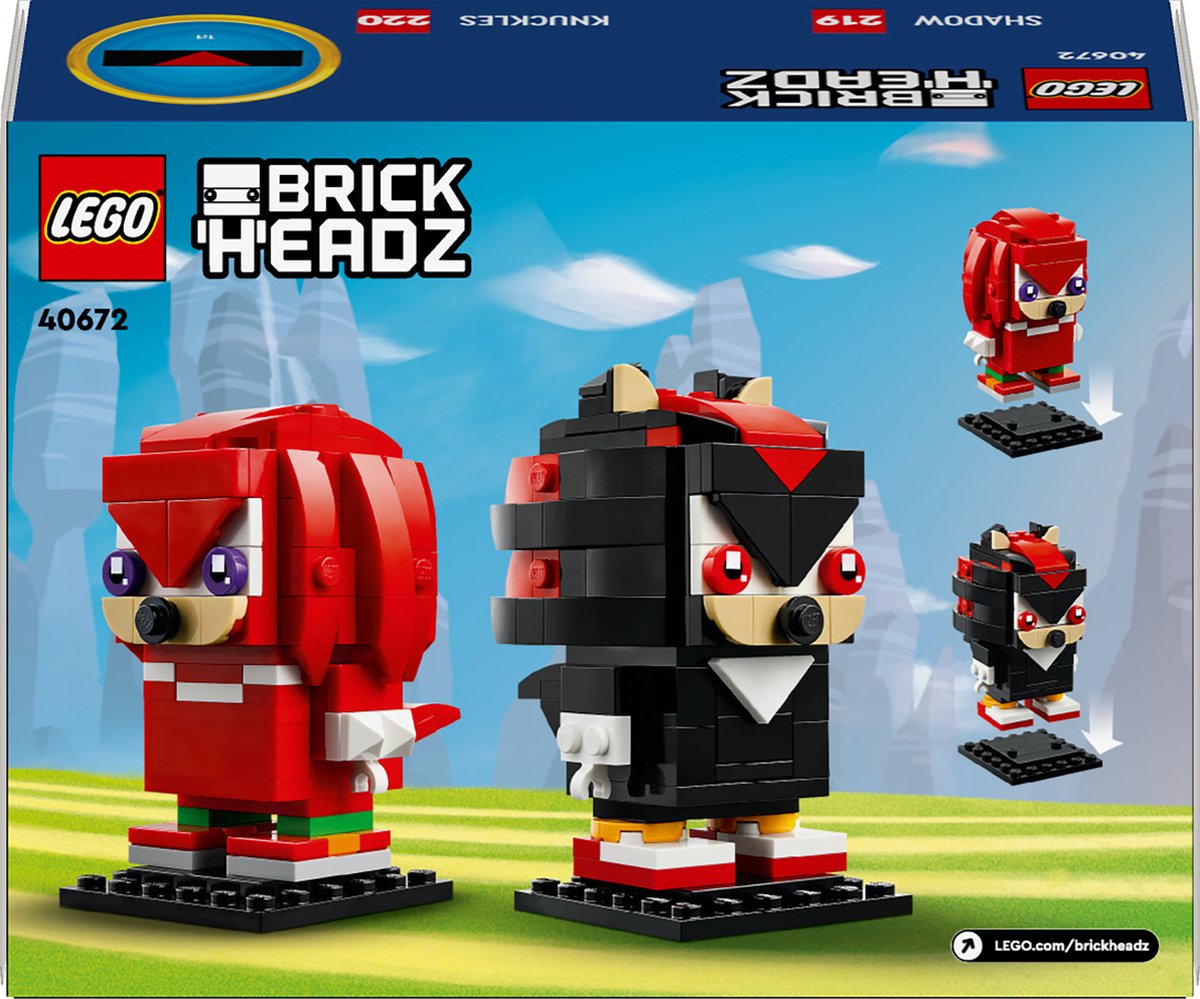 LEGO Brickheadz 40672 - Sonic the Hedgehog™: Knuckles en Shadow