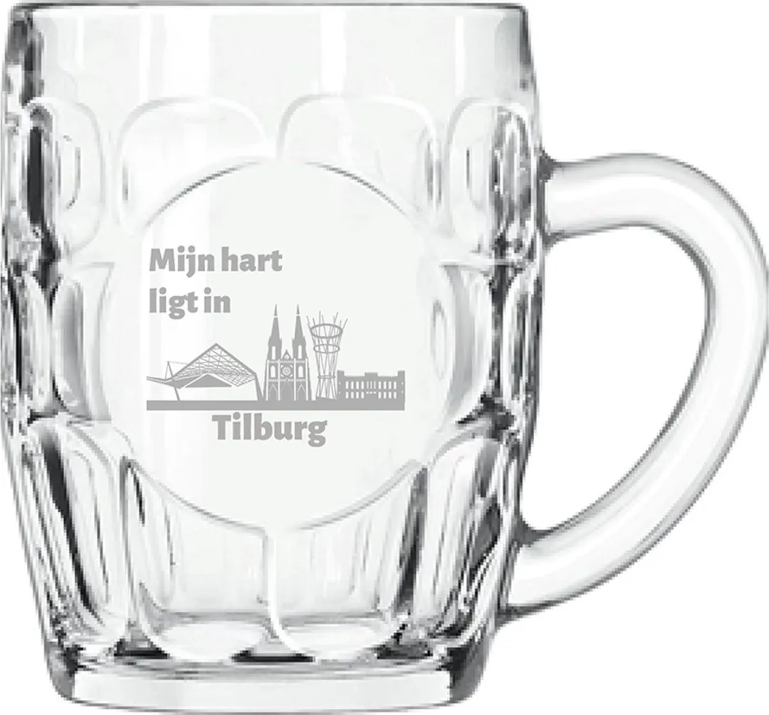 Libbey Gegraveerde Bierpul Tilburg 55cl