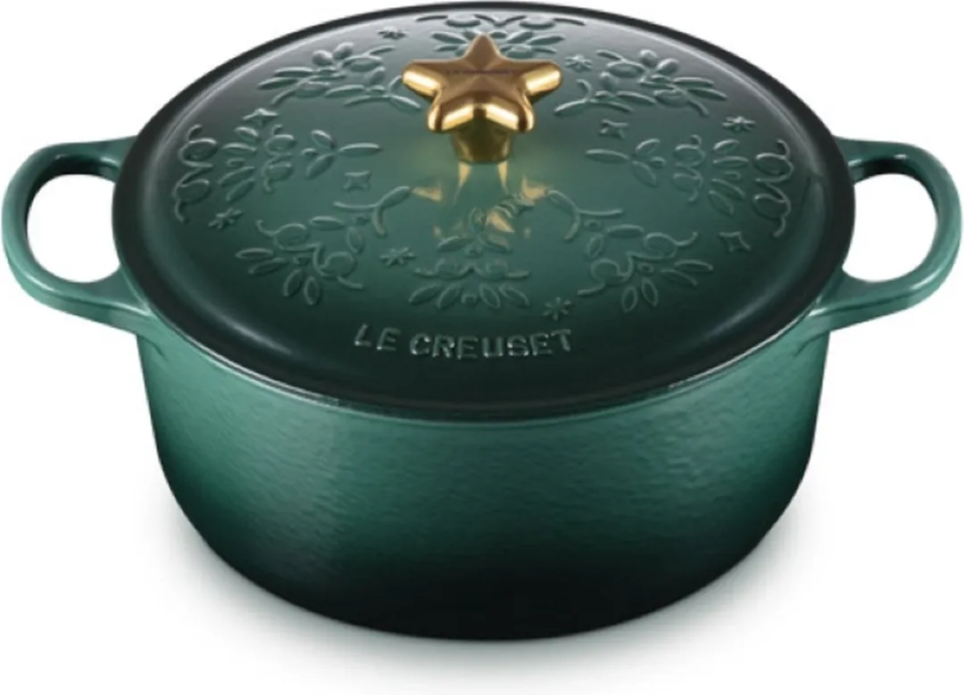 Le Creuset Braadpan Kerstboom 24cm - 4,2L - Groen - afbeelding 2 van 4