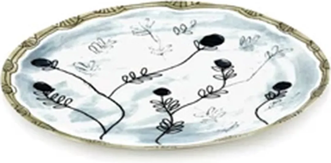 Serax Marni Midnight Flowers Mirtillo Thee Bord
