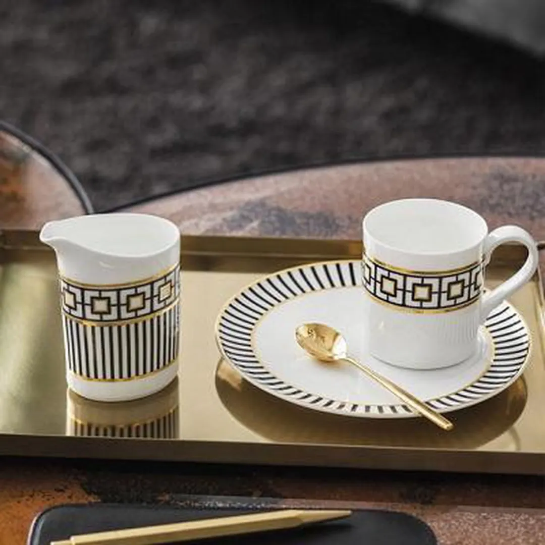 Villeroy & Boch MetroChic Espressoschotel 14,5cm - Goud/Zwart