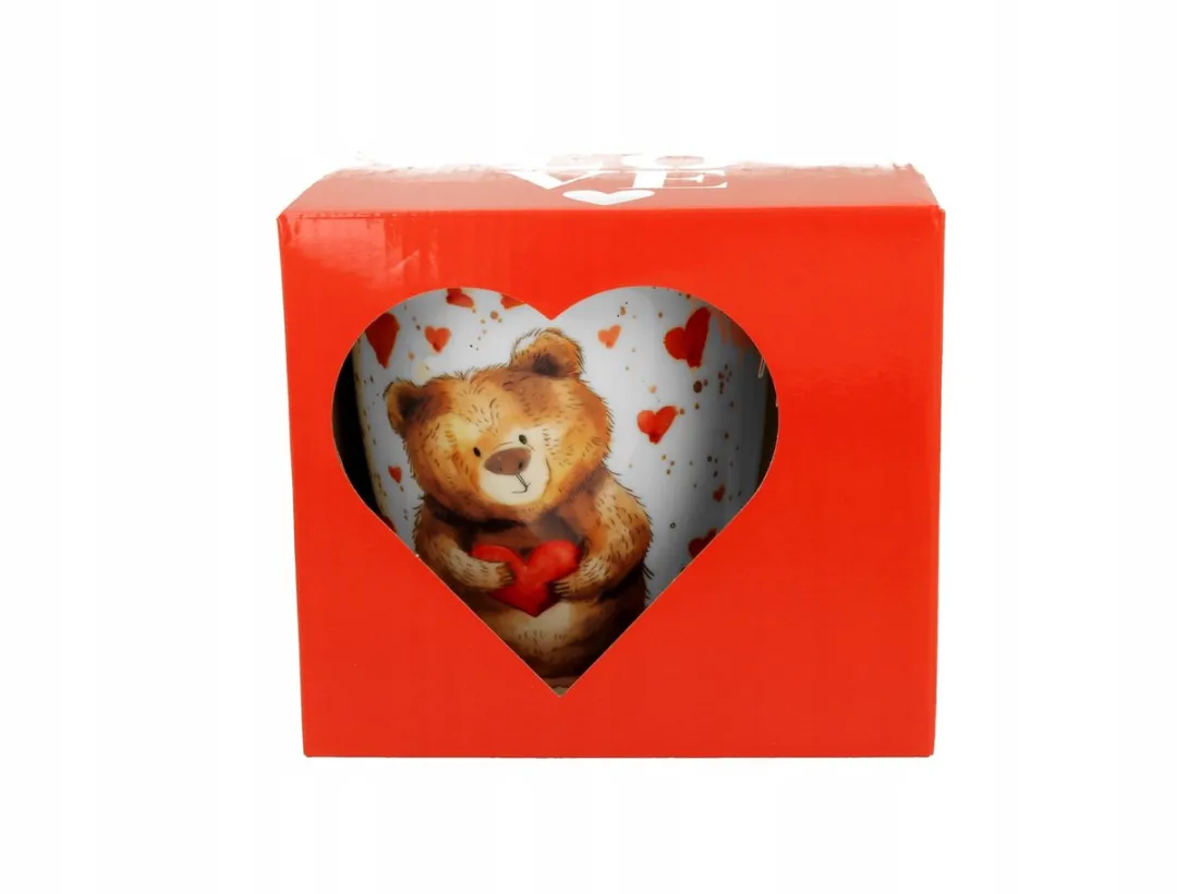 Cosy&Trendy Mok 650ml 'Beer met Hart' - Porselein Wit - afbeelding 3 van 5