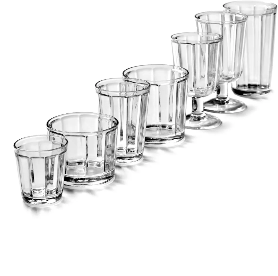 Serax Sergio Herman Surface Longdrinkglas - 45cl - 8cm Ø - 4 Stuks
