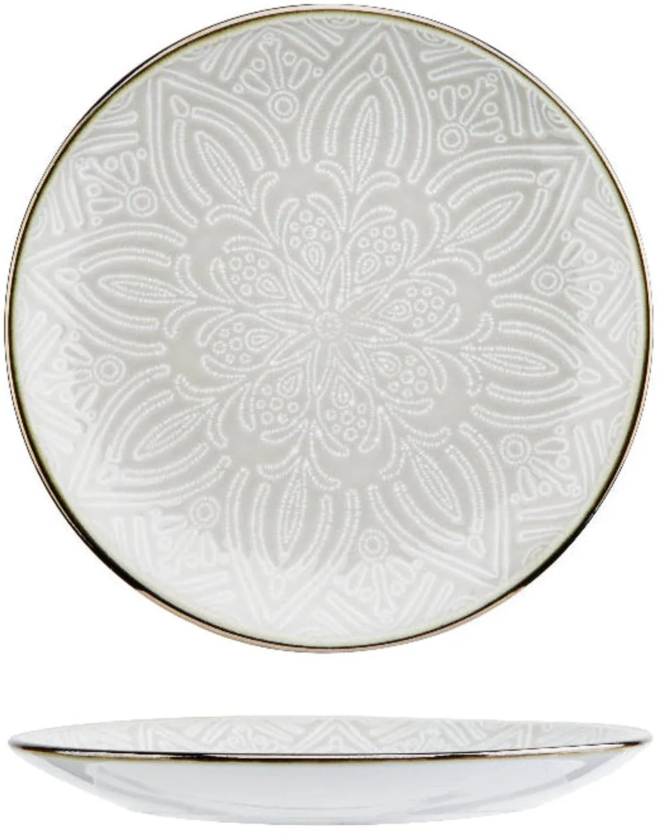 Cosy&Trendy Murano Plat Bord 20cm - 6 Stuks - afbeelding 6 van 6