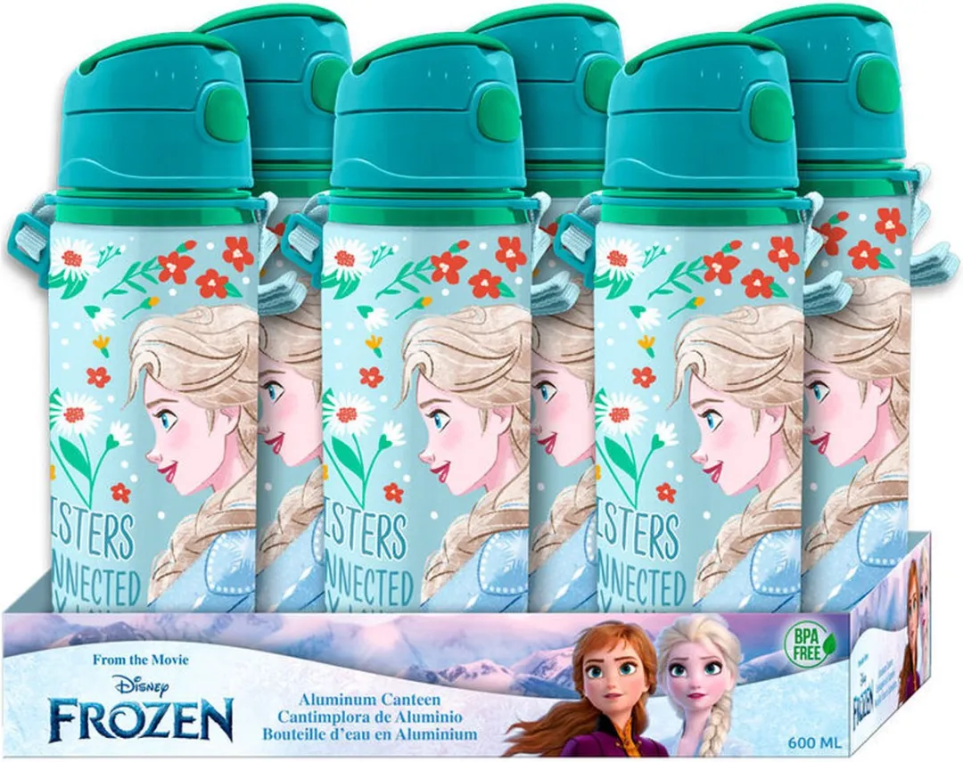 Disney Frozen Drinkfles 600ml - Blauw