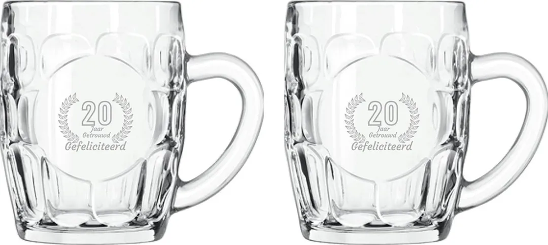 Libbey Bierpullen Set Gegraveerd 55cl