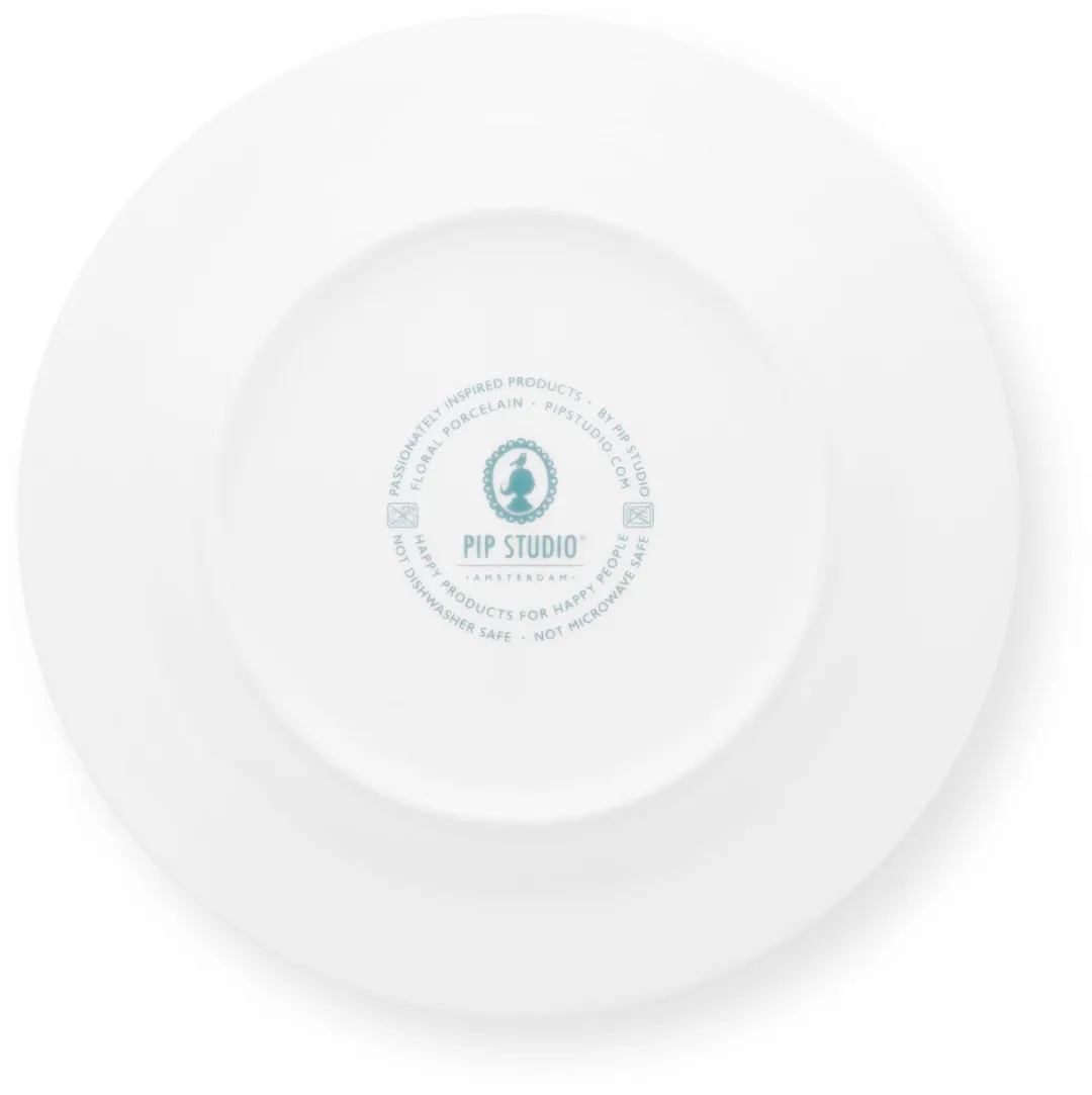 Pip Studio Plate Flower Festival Scallop - 26.5cm - Veelkleurig