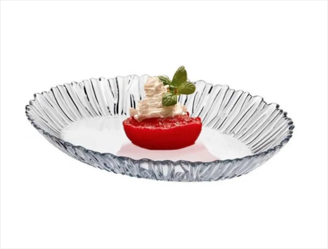 Pasabahce Aurora Ovale Serveerschaal 33x25cm - Glas