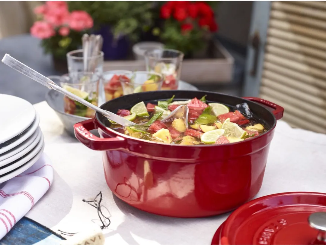 Staub Braadpan Kersenrood 24cm - 3.8L