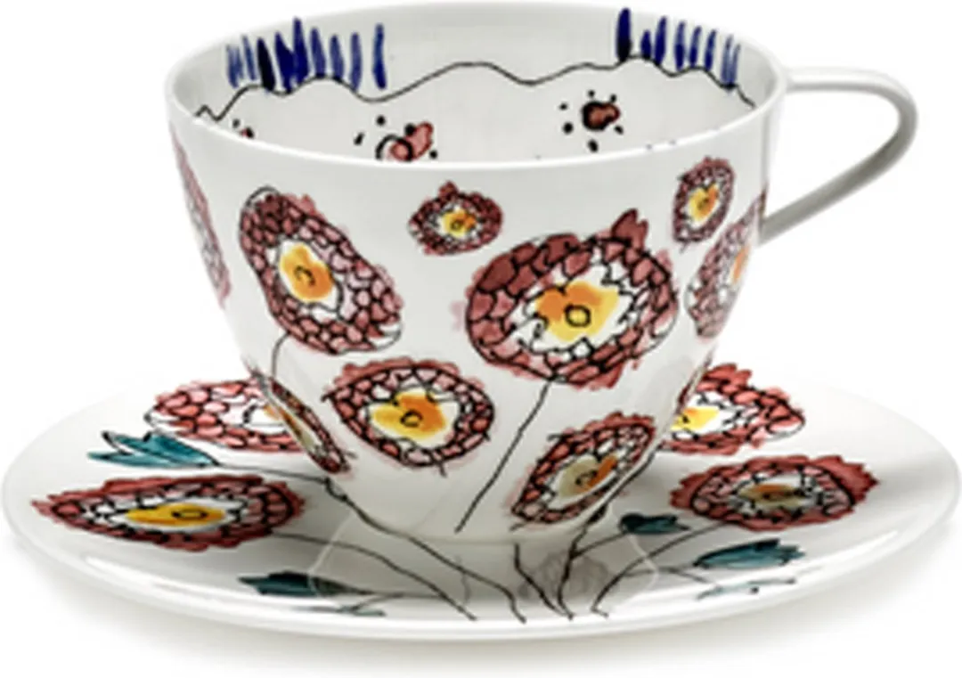 Serax MARNI Cappuccinokop met schotel Anemone Milk