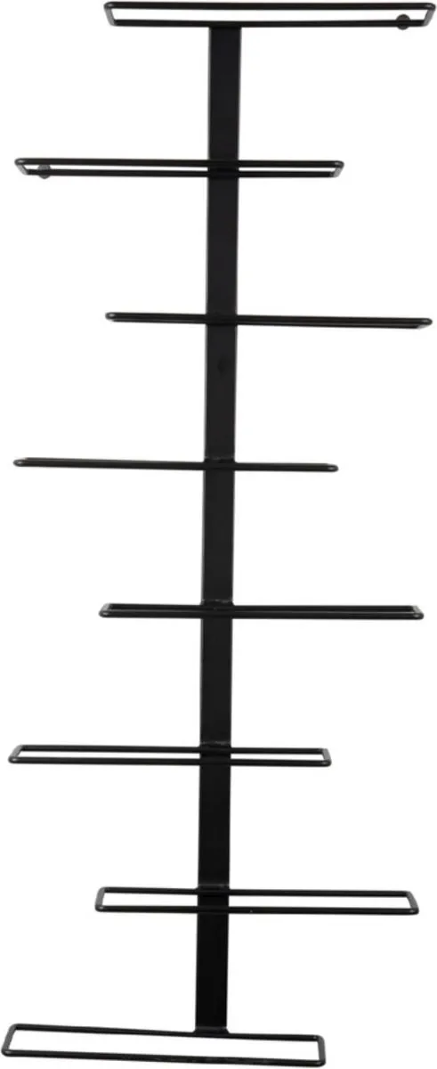 Present Time Float Wijnrek 8 Flessen - 32.5x9.5x80.5cm - Zwart