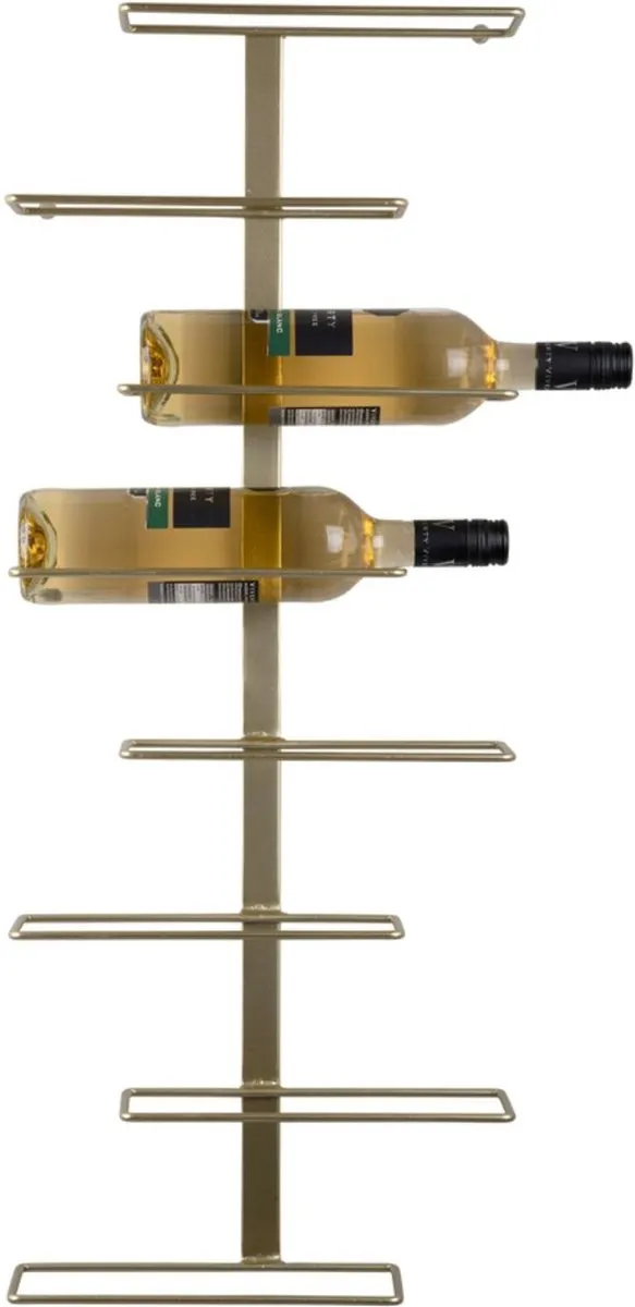 Present Time Float Wijnrek 8 Flessen - 32.5x9.5x80.5cm - Zwart