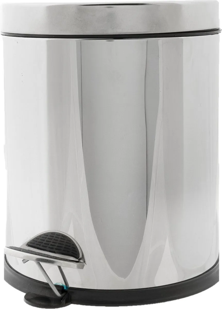 Cosy&Trendy Pedaalemmer 5L - Zilver