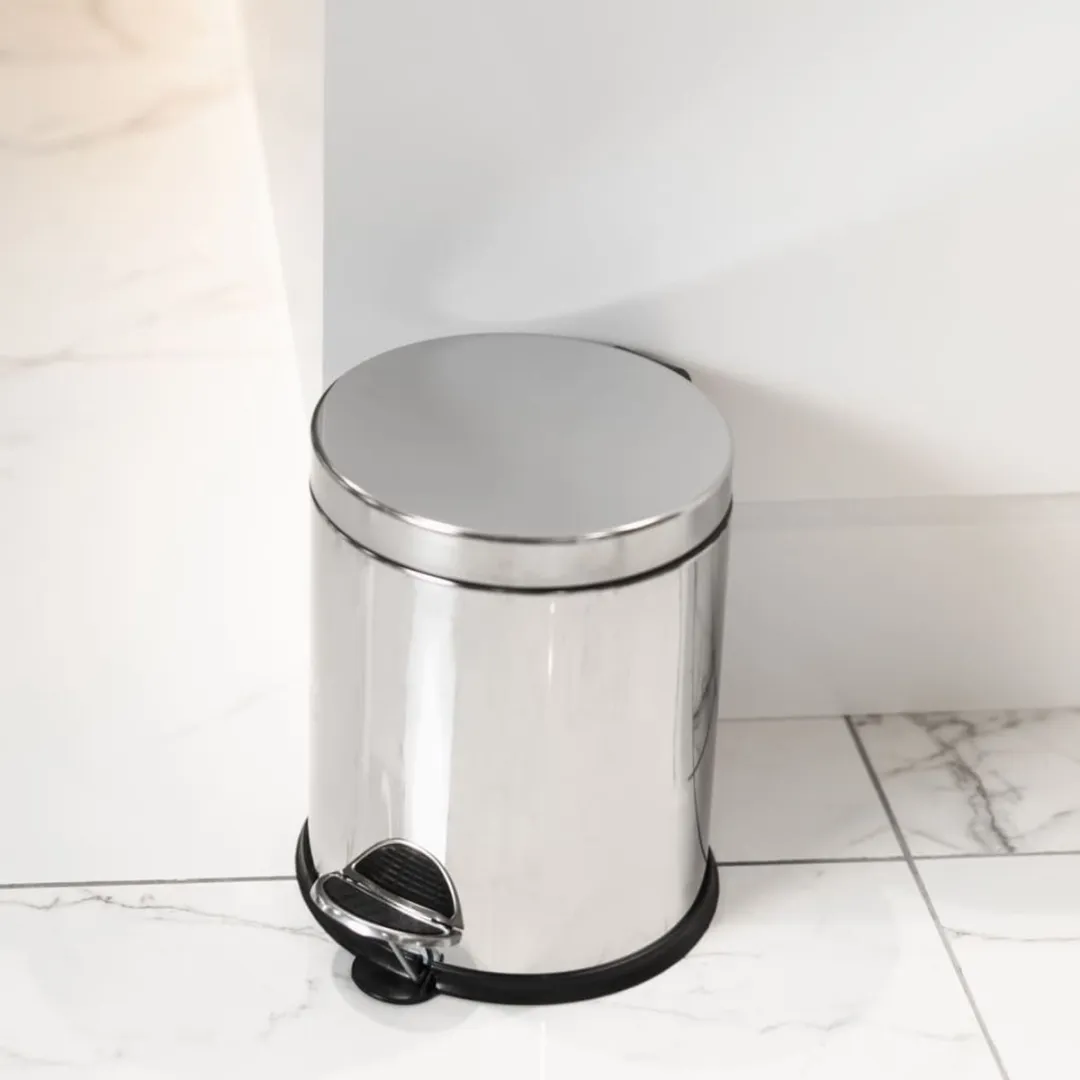 Cosy&Trendy Pedaalemmer 5L - Zilver