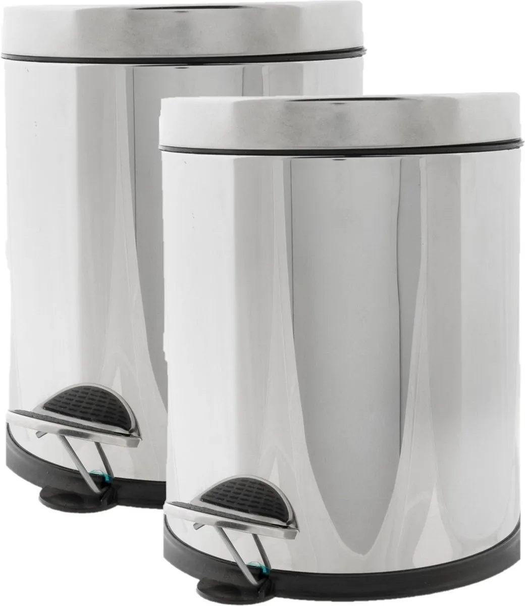 Cosy&Trendy Pedaalemmer 5L - Zilver