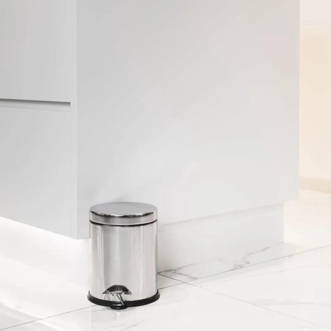 Cosy&Trendy Pedaalemmer 5L - Zilver