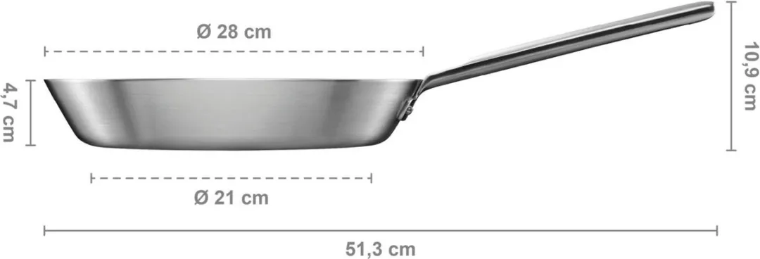 Fiskars Norden RVS Koekenpan 28cm - Inductie