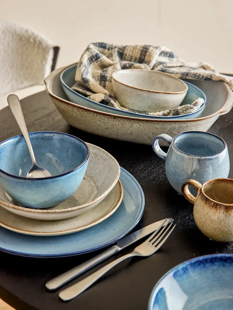 Bloomingville Sandrine Kopje - Blauw Steen - ø8.5cm