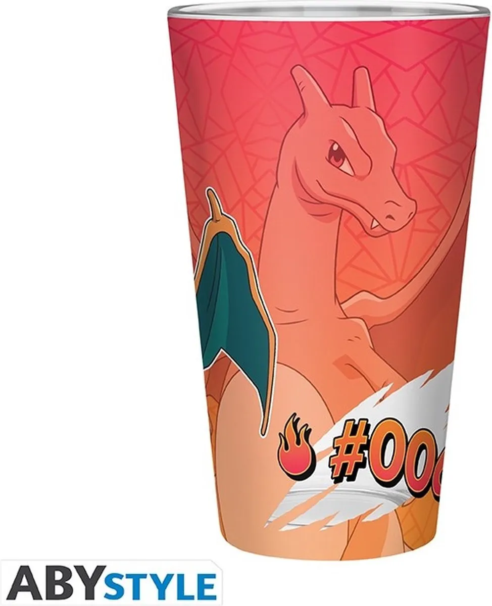 Pokémon Charizard Drinkglas - Transparant