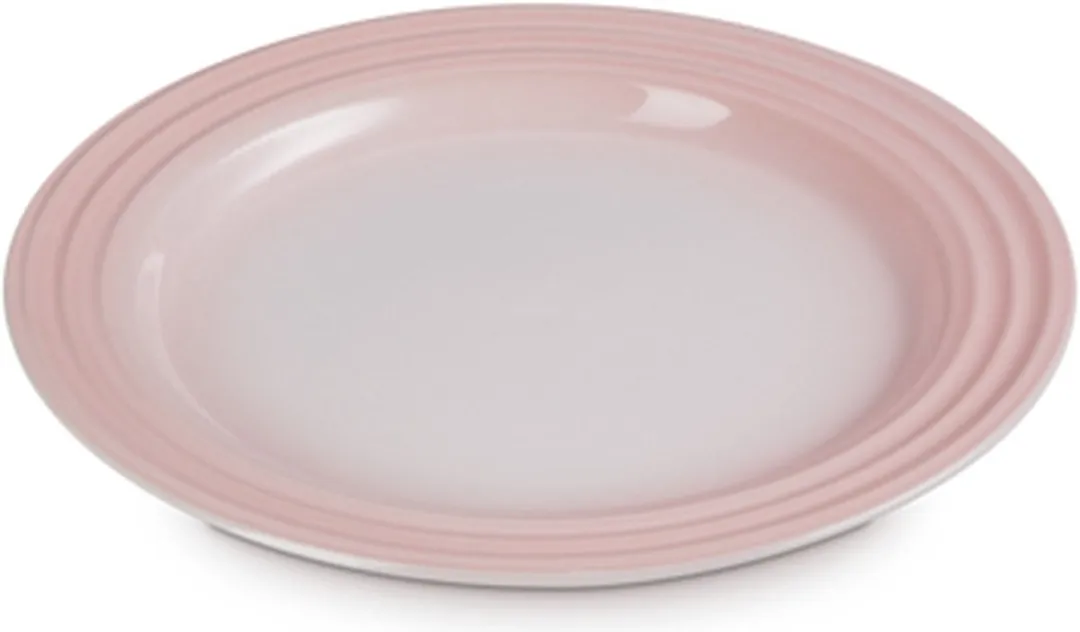 Le Creuset Aardewerken Ontbijtborden Shell Pink 22cm - 4 Stuks