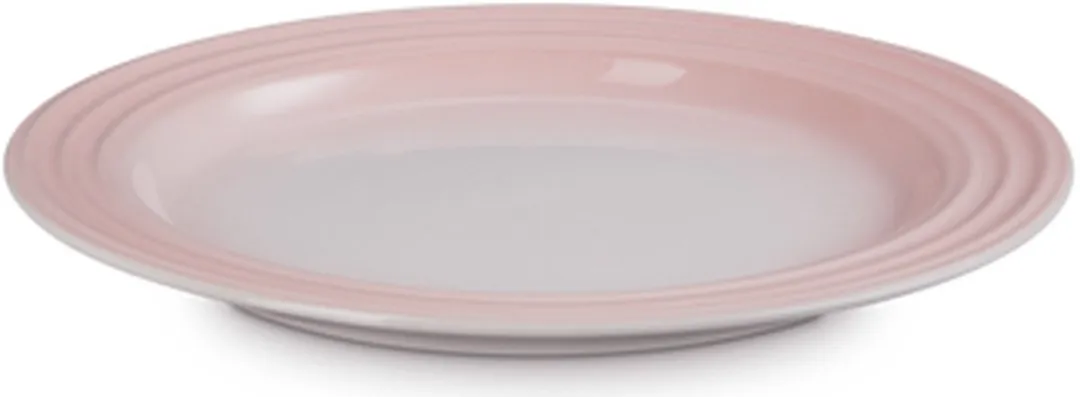 Le Creuset Aardewerken Ontbijtborden Shell Pink 22cm - 4 Stuks