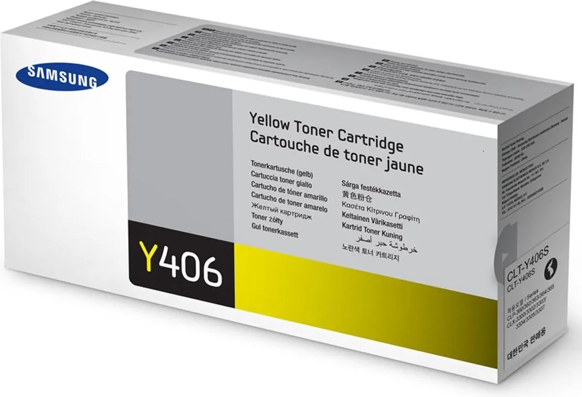 Samsung CLT-Y406S Tonercartridge - Geel - 1000 pagina's