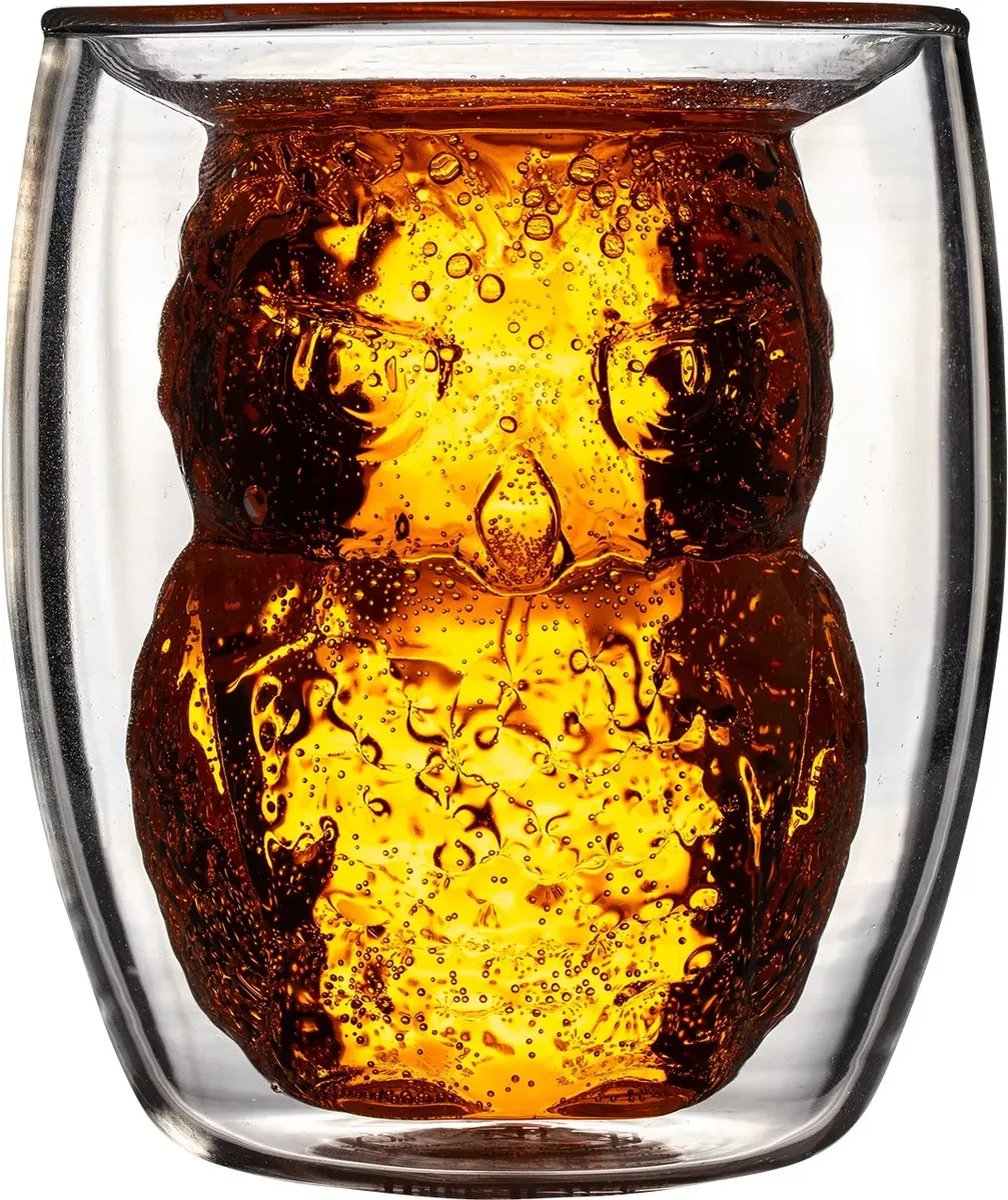 Harry Potter Hedwig 3D Drinkglas - Transparant