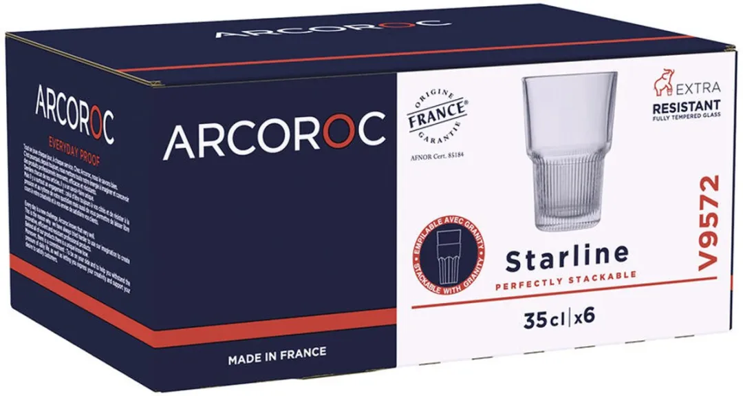 Arcoroc Starline Glas 350ml - 6 Stuks