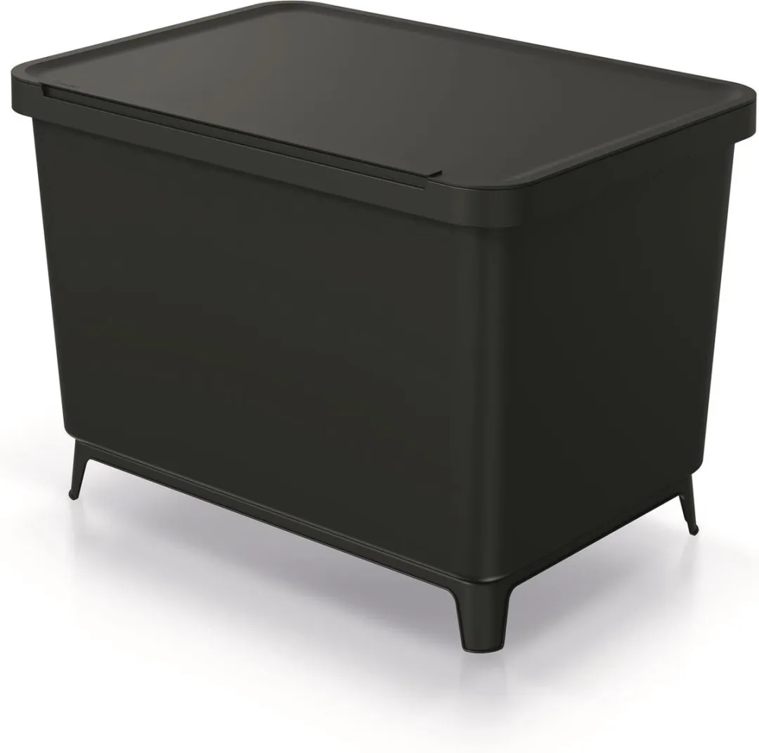 Prosperplast Keden SYSTEMA Afvalbak 4x10L - Zwart