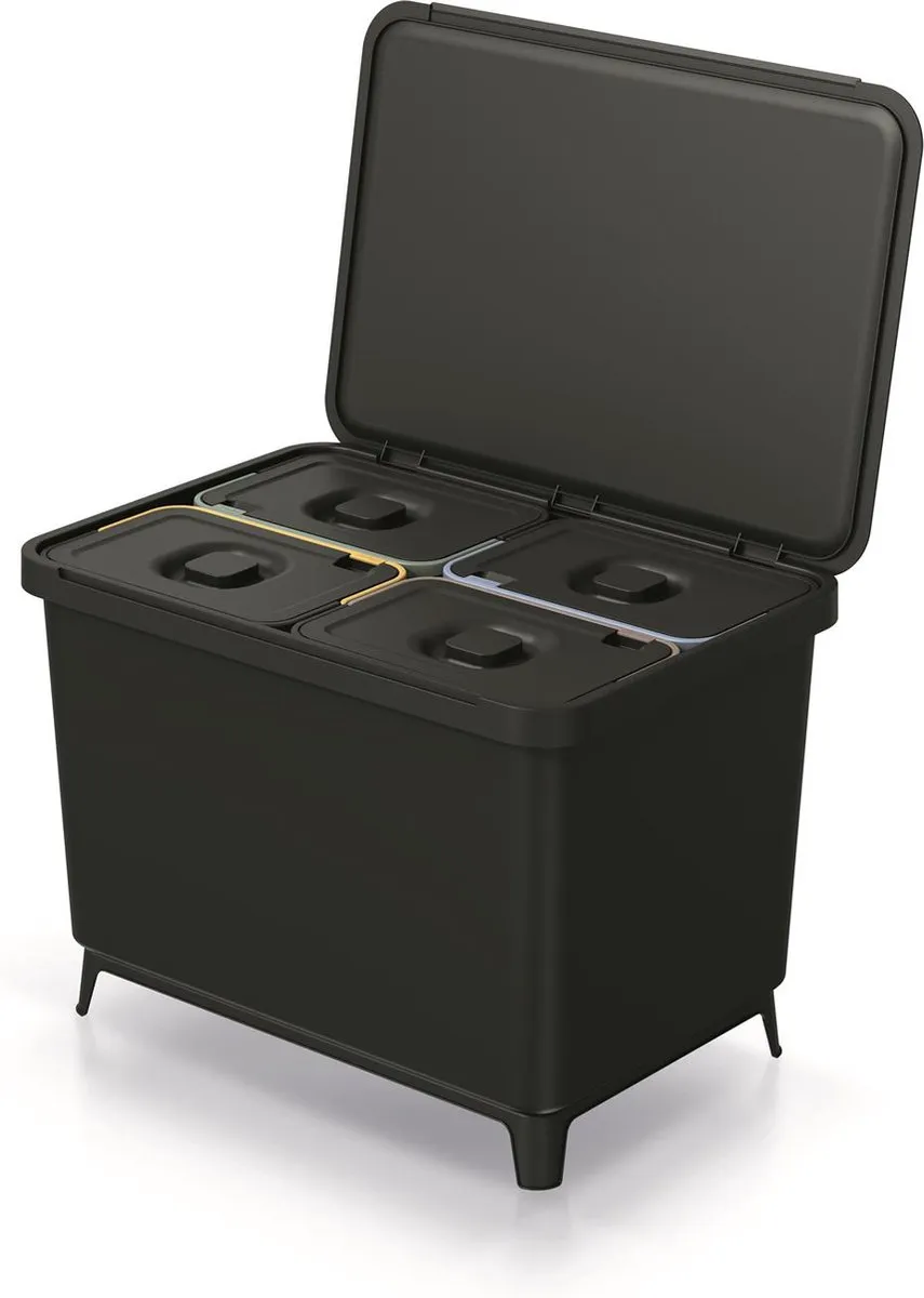 Prosperplast Keden SYSTEMA Afvalbak 4x10L