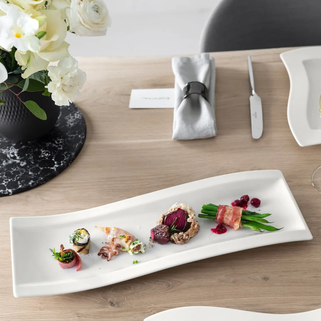 Villeroy & Boch New Wave Antipastibord 42x15cm - Wit