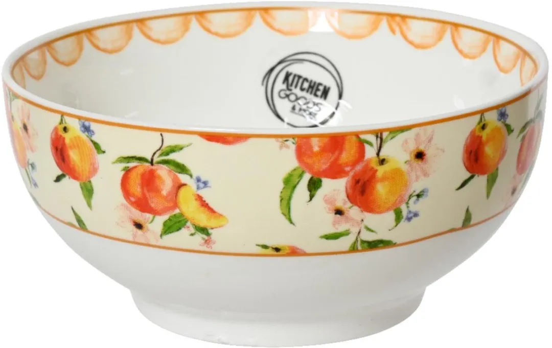 Decoris Schaal Porselein Ø15cm - Perzik - 1 Stuk