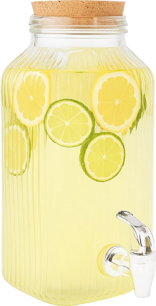 Cosy&Trendy Drankdispenser Raya 3,35L - Glas - Transparant