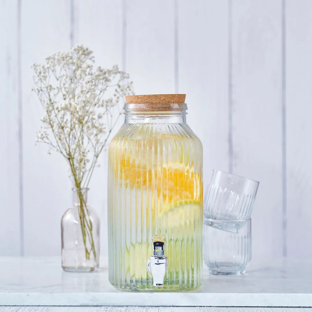 Cosy&Trendy Drankdispenser Raya 3,35L - Glas - Transparant