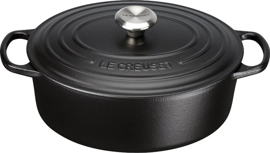 Le Creuset Braadpan Signature Ovaal Mat Zwart Ø29cm