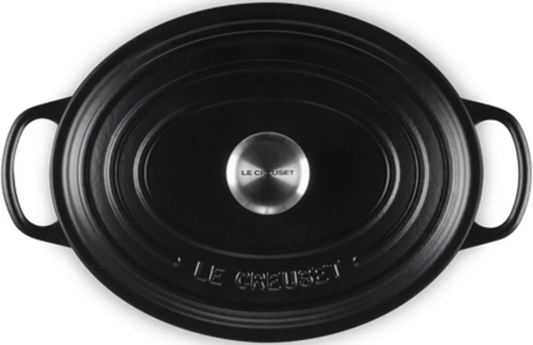 Le Creuset Braadpan Signature Ovaal Mat Zwart Ø29cm