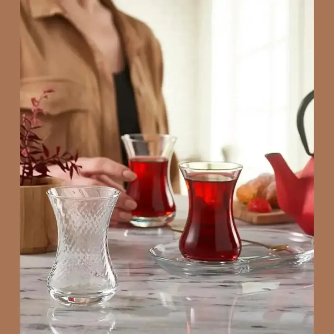 Pasabahce Ince Belli Theeglazen Set 6x125ml