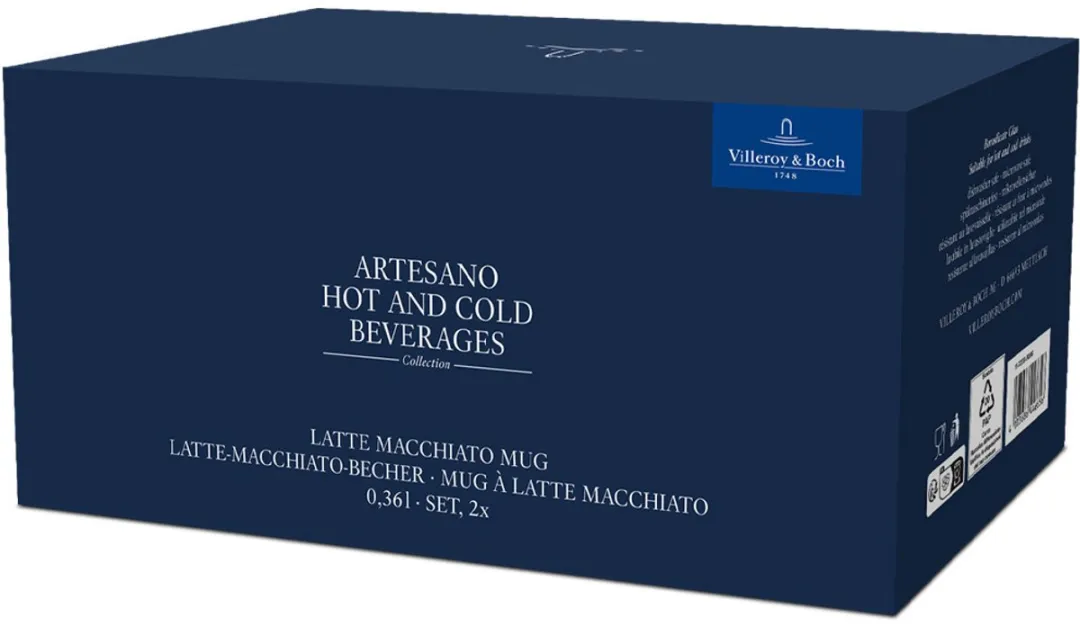 Villeroy & Boch Artesano Latte Macchiato Beker Set 2x 360ml - afbeelding 6 van 6