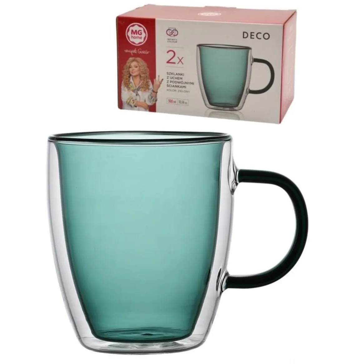 Cosy&Trendy Thermische Glazen 300ml - 2 Stuks - Green