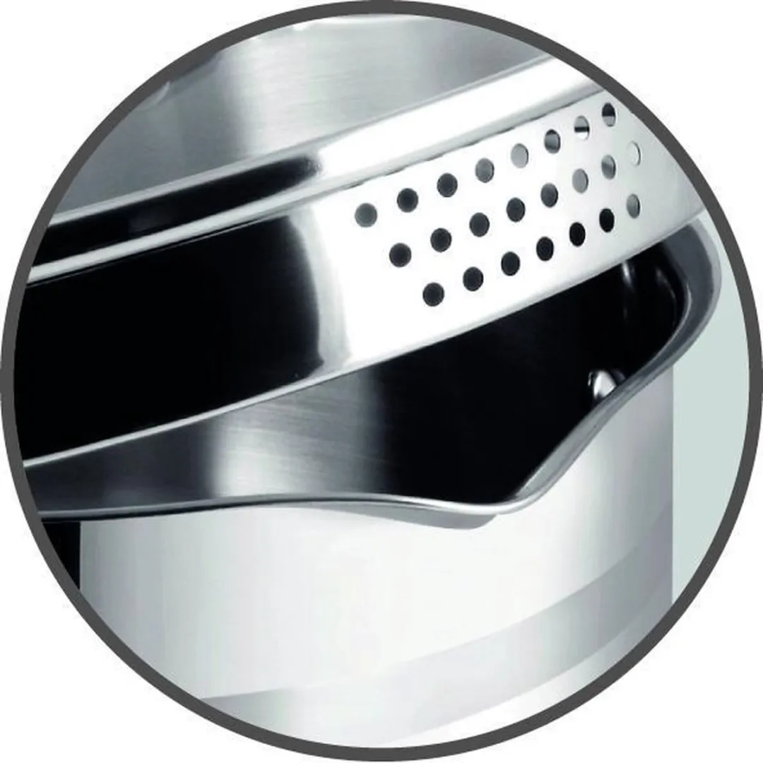 Tefal Duetto Pannenset 4-delig - Ø24cm - RVS - afbeelding 6 van 6