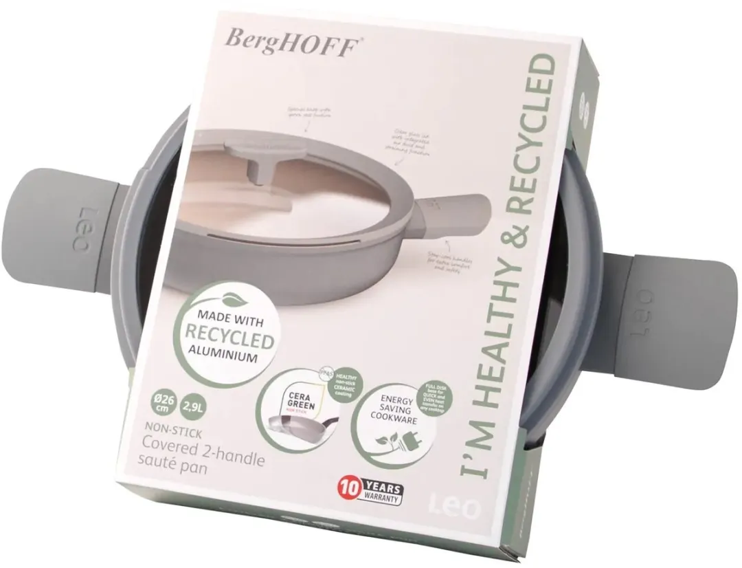 BergHOFF LEO Sauteerpan Balance Moonmist - Ø26cm - Grijs