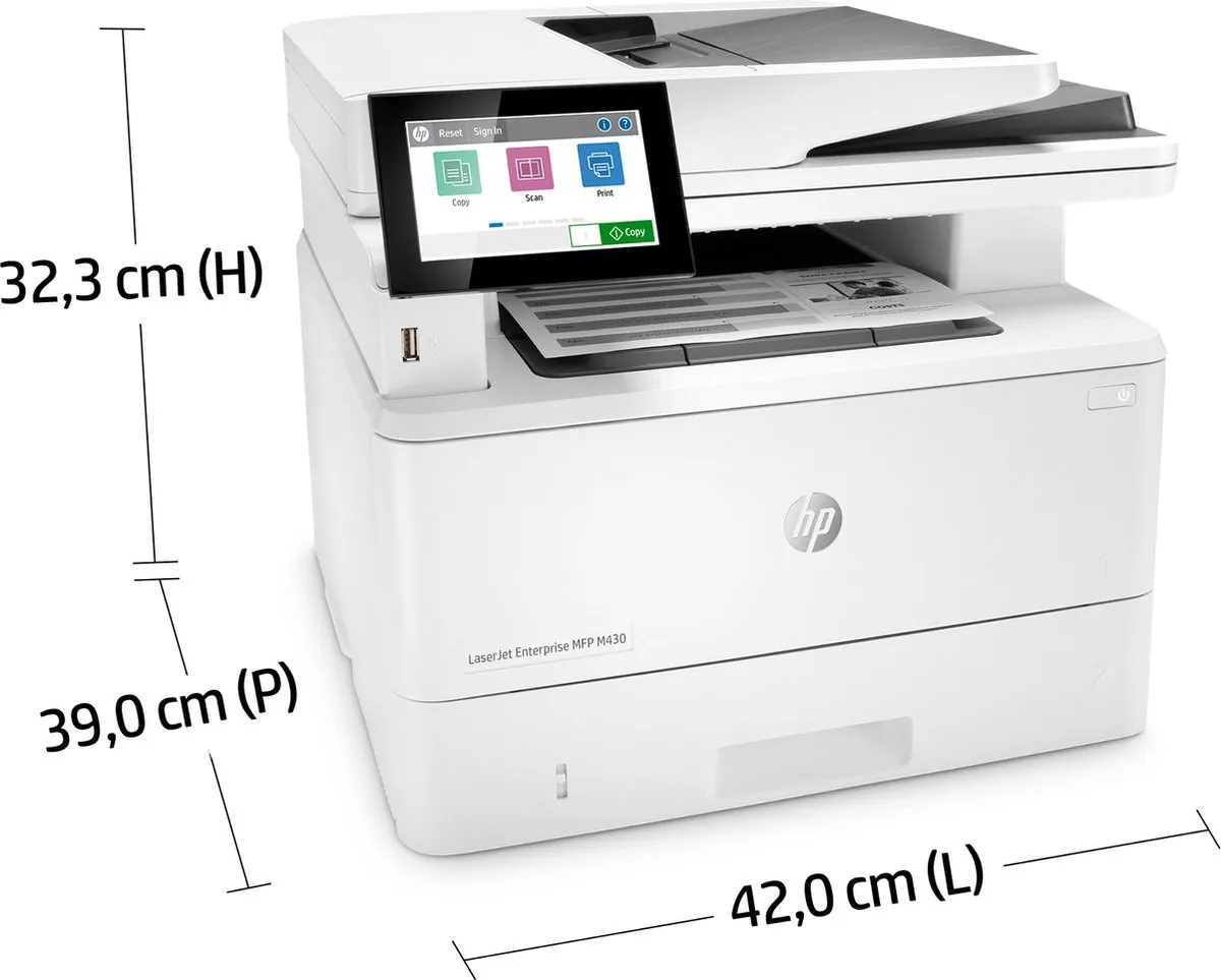 HP LaserJet Enterprise MFP M430f - 350 Vel - Wit