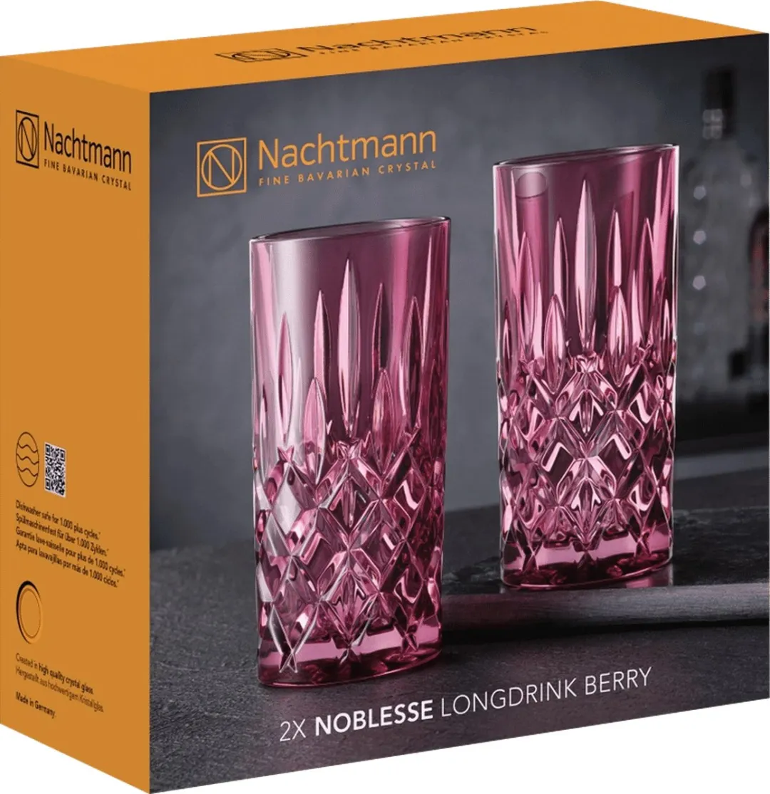 Nachtmann Noblesse Longdrinkglas 39,5 Cl Paars - 2 Stuks