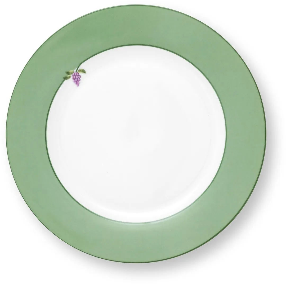 Pip Studio Lily & Lotus Ontbijtbord 23cm - Lichtgroen - Porselein