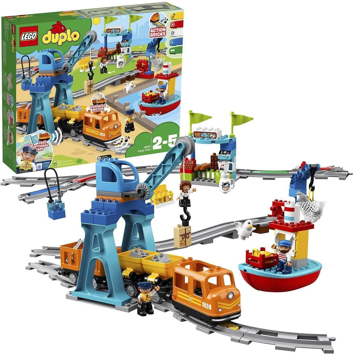 LEGO DUPLO Goederentrein 10875 - 105 Stukken - Groen