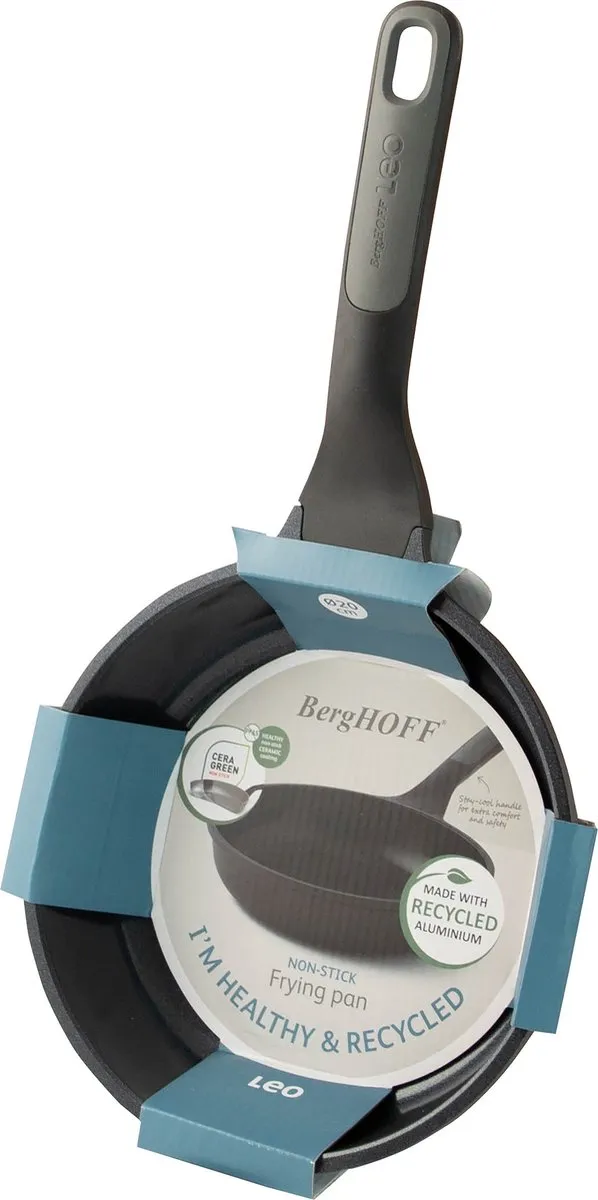 BergHOFF LEO Braadpan Stone+ Ø20cm - Grijs
