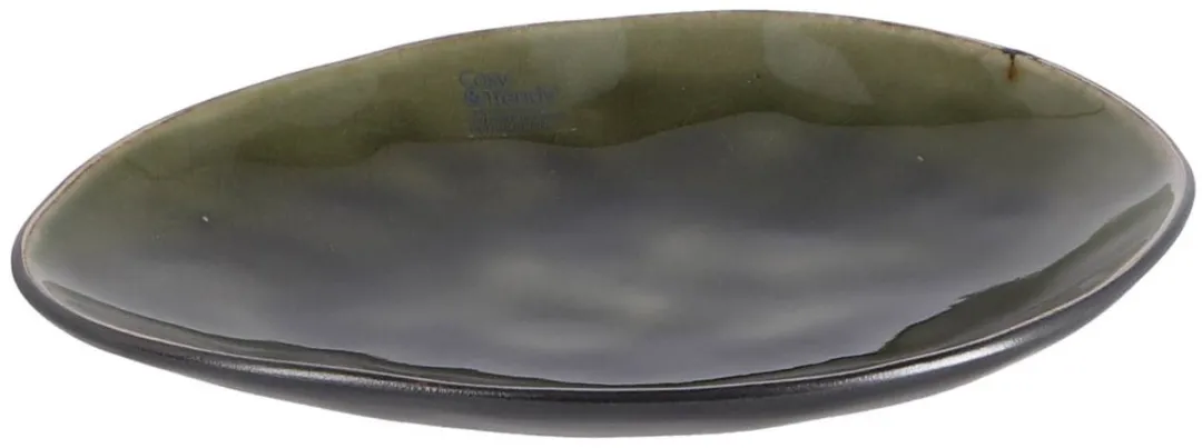 Cosy&Trendy Streetfood Bord Ovaal Aardewerk Multicolor 15x11,5cm - 10 Stuks